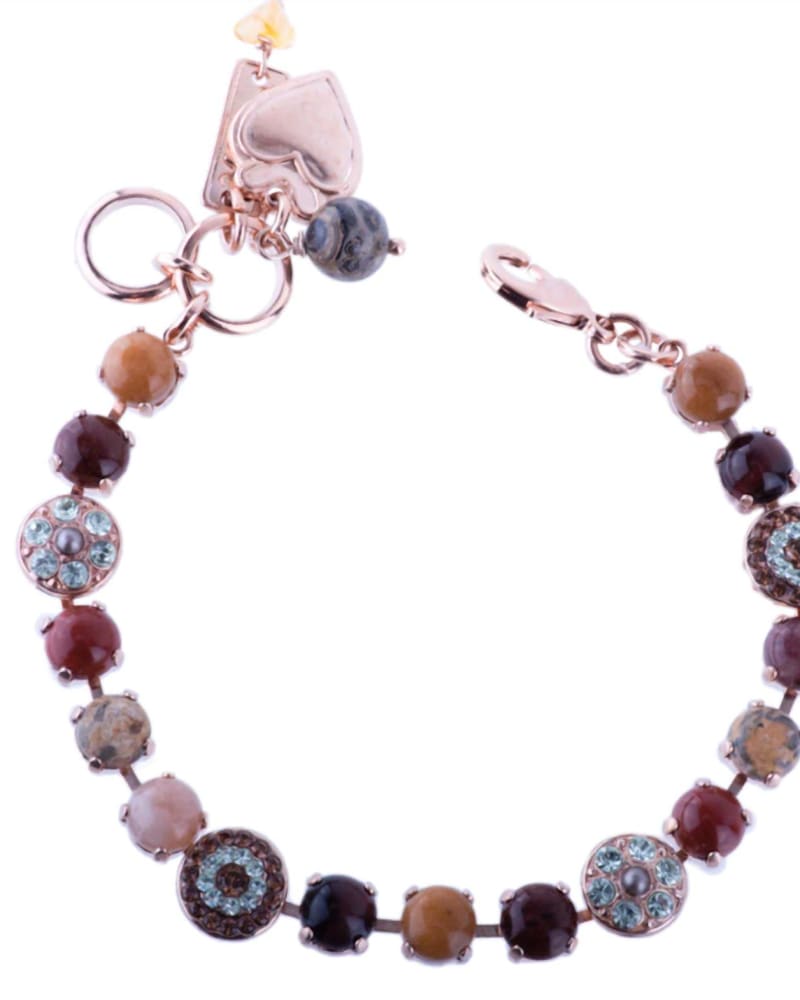 Front of a size O/S Medium Pavé Bracelet in M3103 - Terra in M3103 - Terra by Mariana. | dia_product_style_image_id:329670